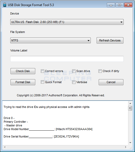 fatx format tool